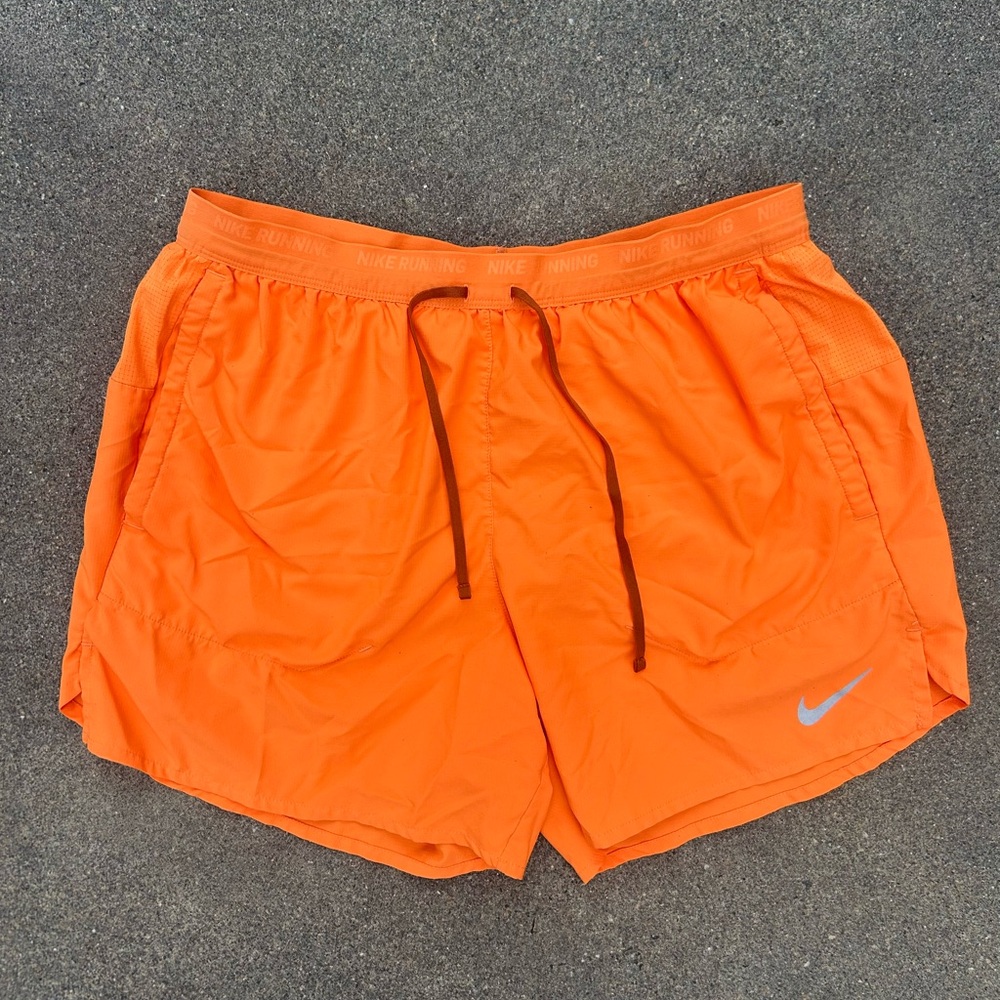 Men’s Nike Running Vibrant Orange Athletic Shorts